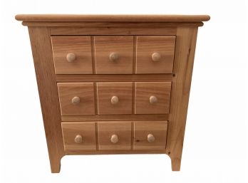 Small Mastercraft Pine Cabinet With Three Drawers