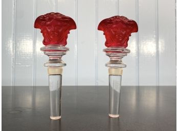 VERSACE - Rosenthal Crystal Decanter Stoppers