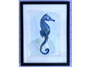 Framed & Matted Seahorse Print