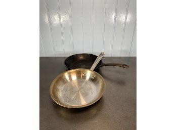 8'' All Clad & 8'' Griswold Cast Iron Pan