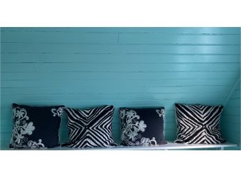 Black And White Accent Pillows Mixed Group
