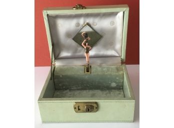 Vintage Mele Jewelry Music Box W Dancing Ballerina