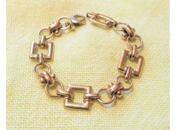 14k Gold Link Bracelet Italy