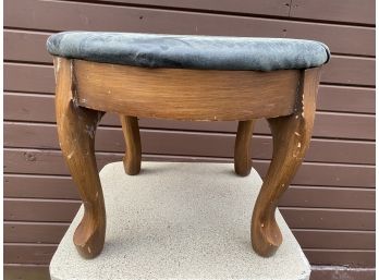 Queen Anne Style Wood Foot Stool