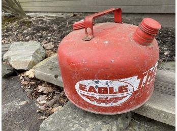 Vintage Eagle 2.5 Gallon The Gasser Galvanized Gas Can