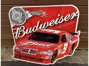 Budweiser Beer Kasey Kahne #9 Race Car Tin Sign