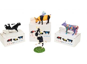Set Of 4 COW PARADE COLLICTABLES