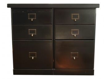 Collection Of BALLARD DESIGNS Modular Black Wood Office Furniture