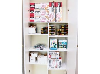 Storage/Pantry Cabinet With Huge Lightbulb Collection