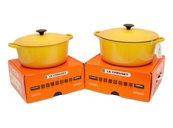 NEW Pair Of LE CREUSET Cookware With Lids (Retail$750)