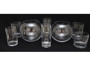 DENIZLI Handmade Crystal Vase And Assortment Of Terrarium And Cylindrical Vases