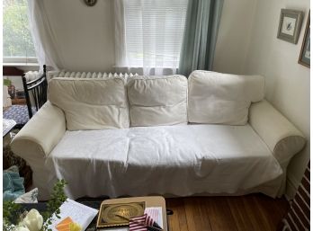 Very Comfortable Three Seat Sofa With Slipcover