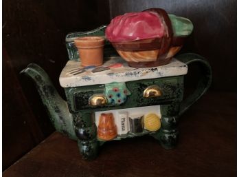 Tony Carter Collectible Teapot ~ Vegetable Gardening