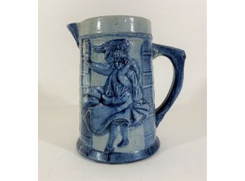 Robinson Clay Co. Blue & White Pitcher