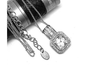925 Sterling Silver 7.25ct Diamonique Necklace