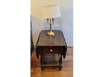 Ethan Allen Side Table & Lamp