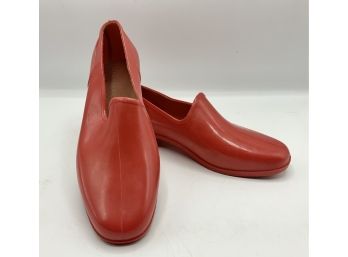 Sermi Deposse Red Rubber Shoes ~ Made In France ~