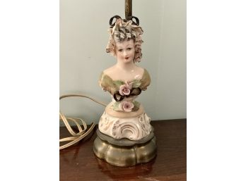 Vintage Lady Figure Lamp Cordey?
