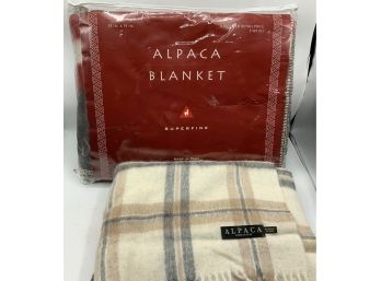 2 Alpaca Blankets ~ 1 New In Package