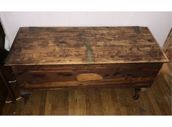 Antique Metal Banded Chest