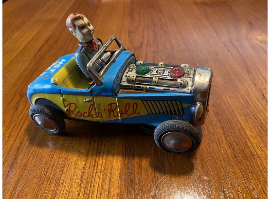 Vintage Toy Litho Car Hot Rod Rock N Roll Dream Boat Car