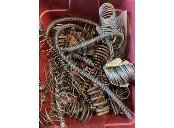 Vintage Box Of Miscellaneous Metal Springs And Wire