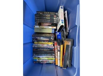 Large Lot Of Movies DVDs And VHS Some New