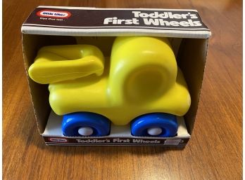 Vintage Yellow Little Tikes 1988 Toy 0299 Toddlers First Wheels In Original Box
