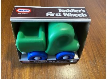Vintage Collectible Green Little Tikes 1988 Toy 0299 Toddlers First Wheels In Original Box