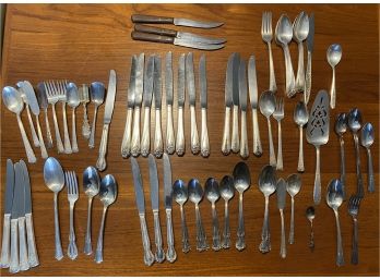 Large Lot Of Flatware With Various Patterns