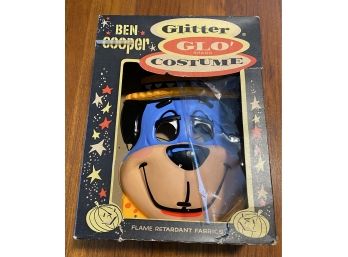 Vintage Ben Cooper Glo Costume Hanna Barbera Huckleberry Hound Childs Large Mask (12-14)