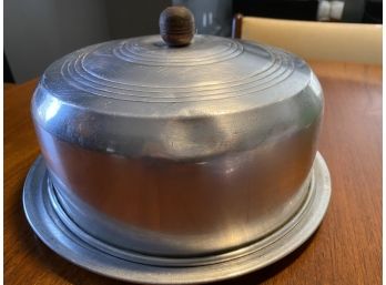 Vintage Aluminum Cake Carrier With Lid