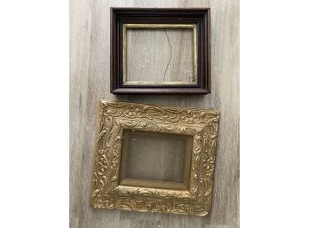 Vintage Wood Frame And Gold Frame