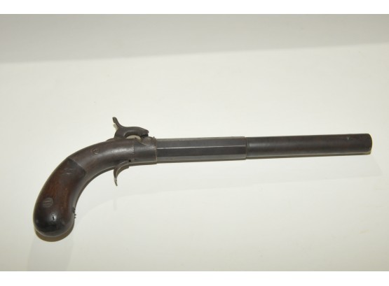 Allen Thurber Antique Pistol 475 AS Steel Single Shoot Boot Gun Octagon To Round Barrel Worcester MA