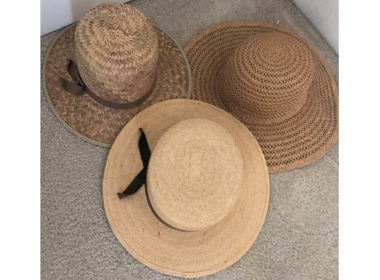 Three Straw Hats