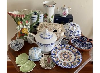 Large Miscellaneous Porcelain And China Lot Including Fitz & Floyd And Nantucket