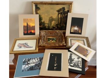 Variety Of Flat And Framed Art