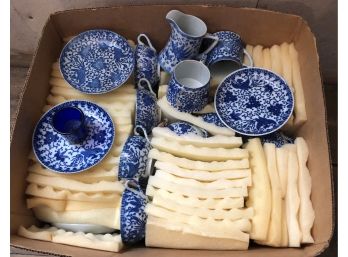 Lot Of Blue And White China