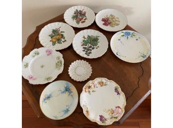 Nine Porcelain Plates