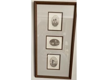 Framed Etching Signed Gifford