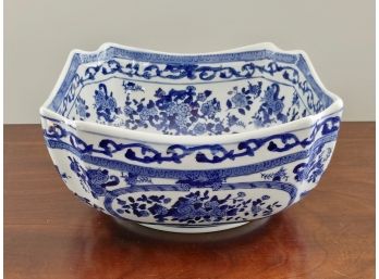 Blue & White Roscher Ceramic Bowl