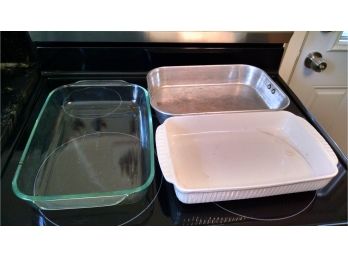 Lot Of 3 Baking Dishes