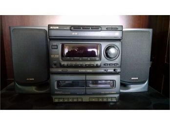 AIWA Stereo - Dual Cassette, Am/fm Model' Nsx-3200