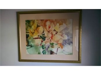 Picture - 26x18 - Gold Frame - Foral