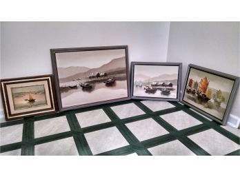 Lot Of 4 Pictures - Nautical