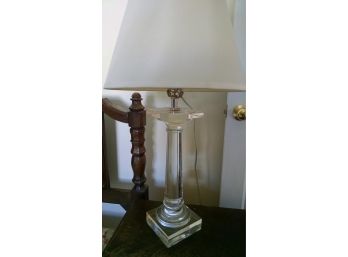 Glass Lamp And Shade - Solid - 18'h