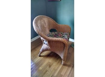 Wicker Chair W/cushion