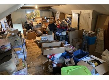 Entire Attic Contents As Pictured 'caveat'- All Contents!