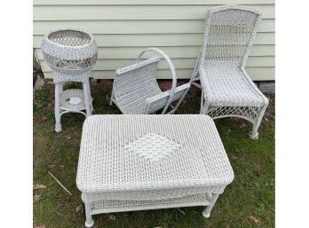 Four Pieces Of Wicker