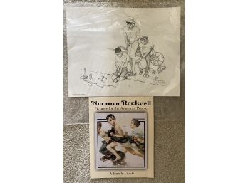 Normal Rockwell Print 'planting The Garden'